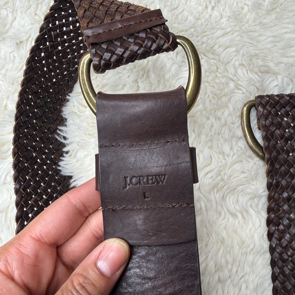 J. Crew Brown Woven Leather Belt - Picture 11 of 13